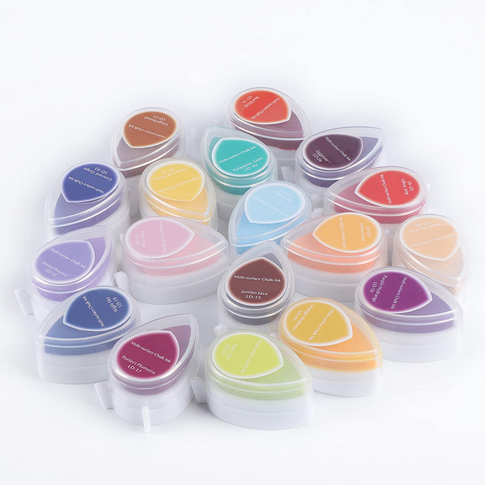 Almohadilla de Tinta para Sellos, Almohadilla de Tinta Artesanal, Sellos de Color DIY, Almohadilla de Tinta Artesanal para Sellos, Paquete de Estampado de Papel de 40