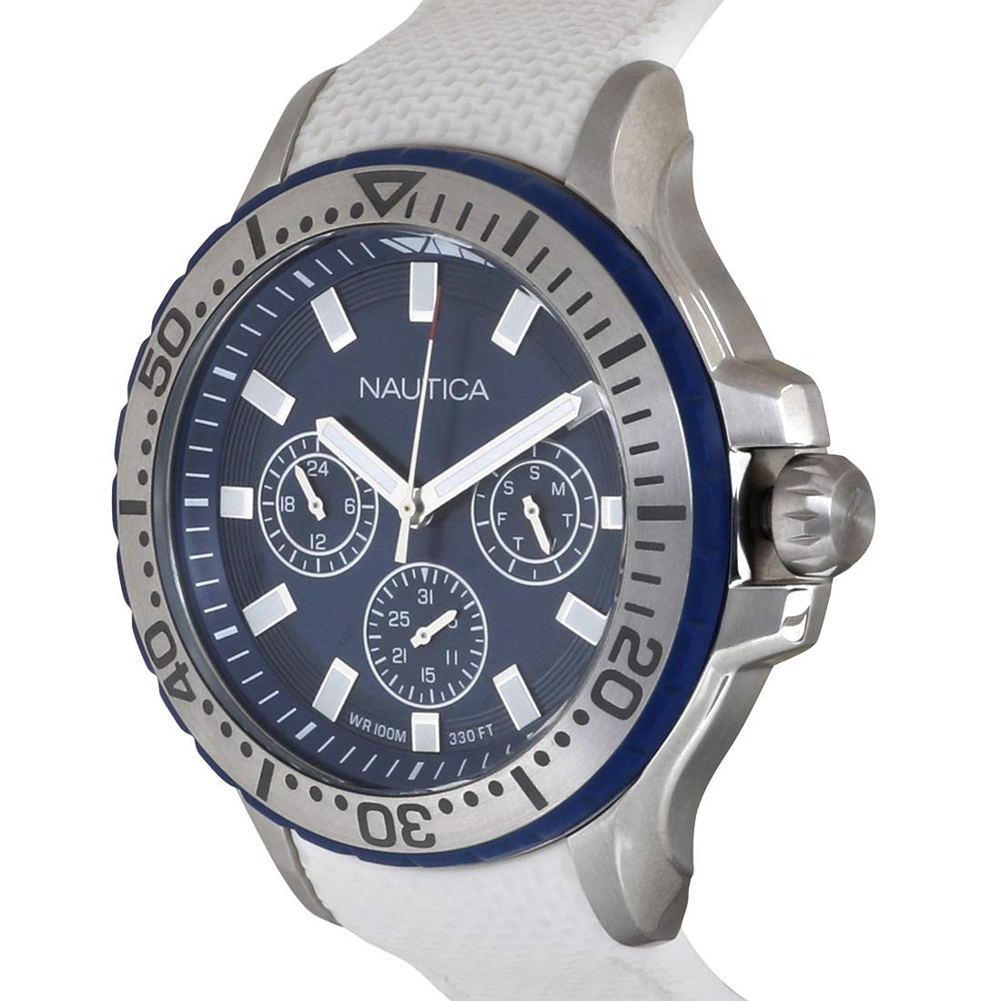 Nautica Reloj Analógico para Hombre de Cuarzo con Correa en Silicona 0656086082548