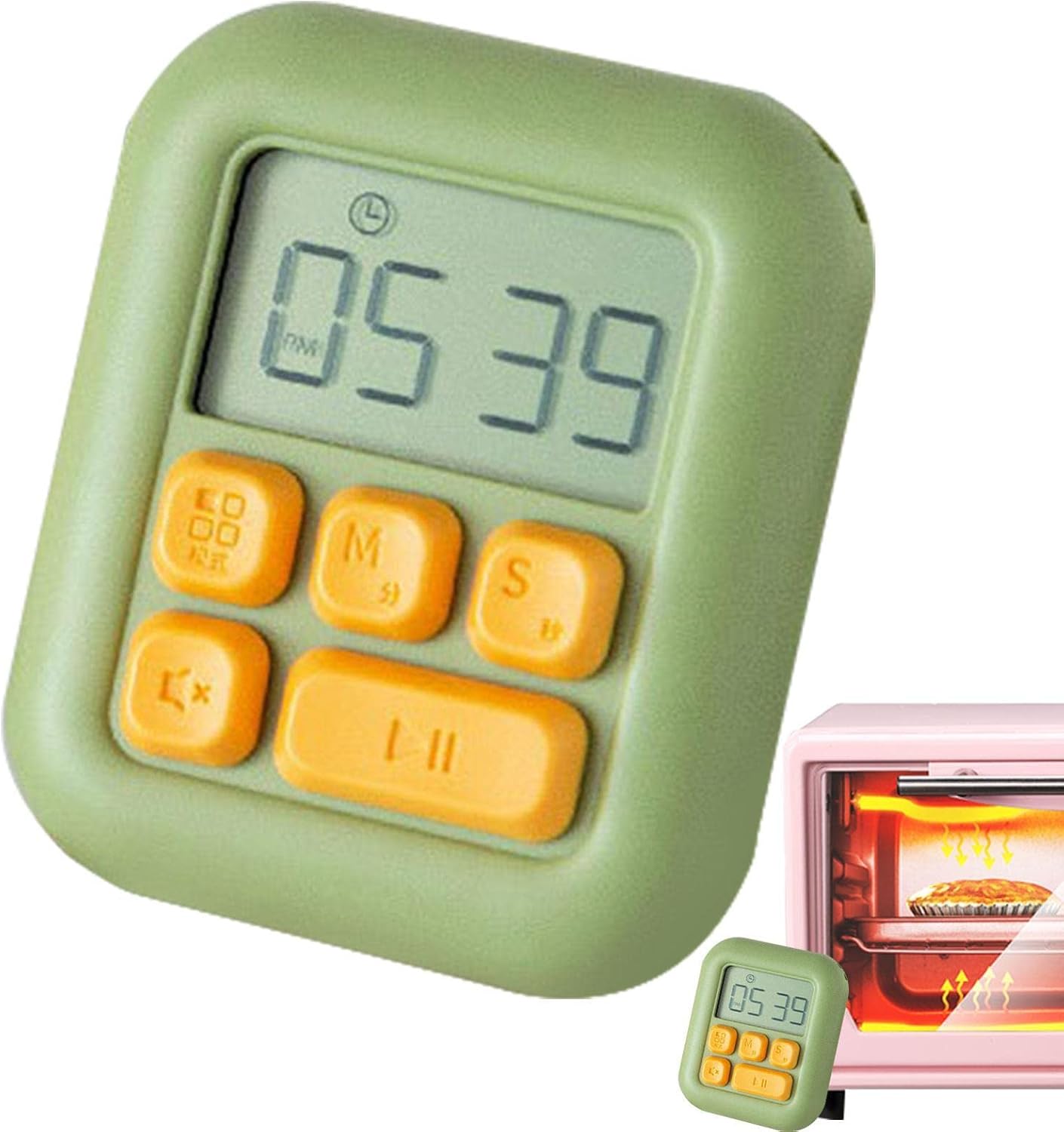 Productivity Timer Adjustable Countdown Timers with Backs and ON/Off Switches Loud