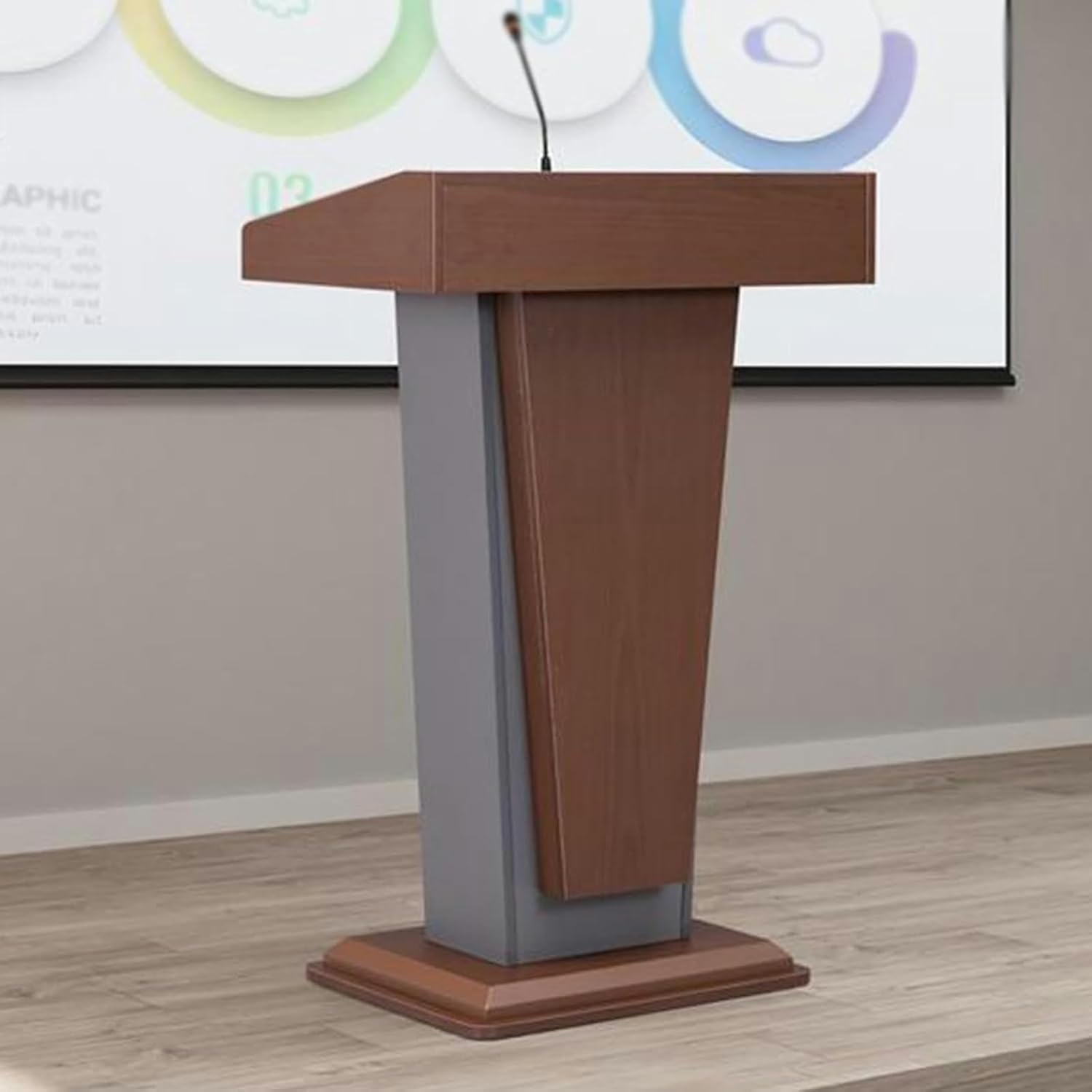 Wooden Lectern Podium Stand,Design with Storage/Standing Wooden Pulpit for Church Office School Home Conference Restaurant by OEM