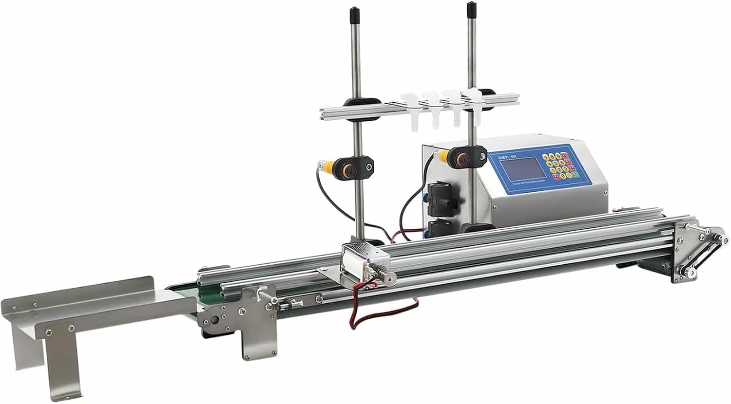 Automatic Fluid Filling Machine, Digital Control Bottles, 3.2L/min Filling Quantitative Bottles, Quantitative Horizontal Fluid Fluids Food Pharmacy Drinks