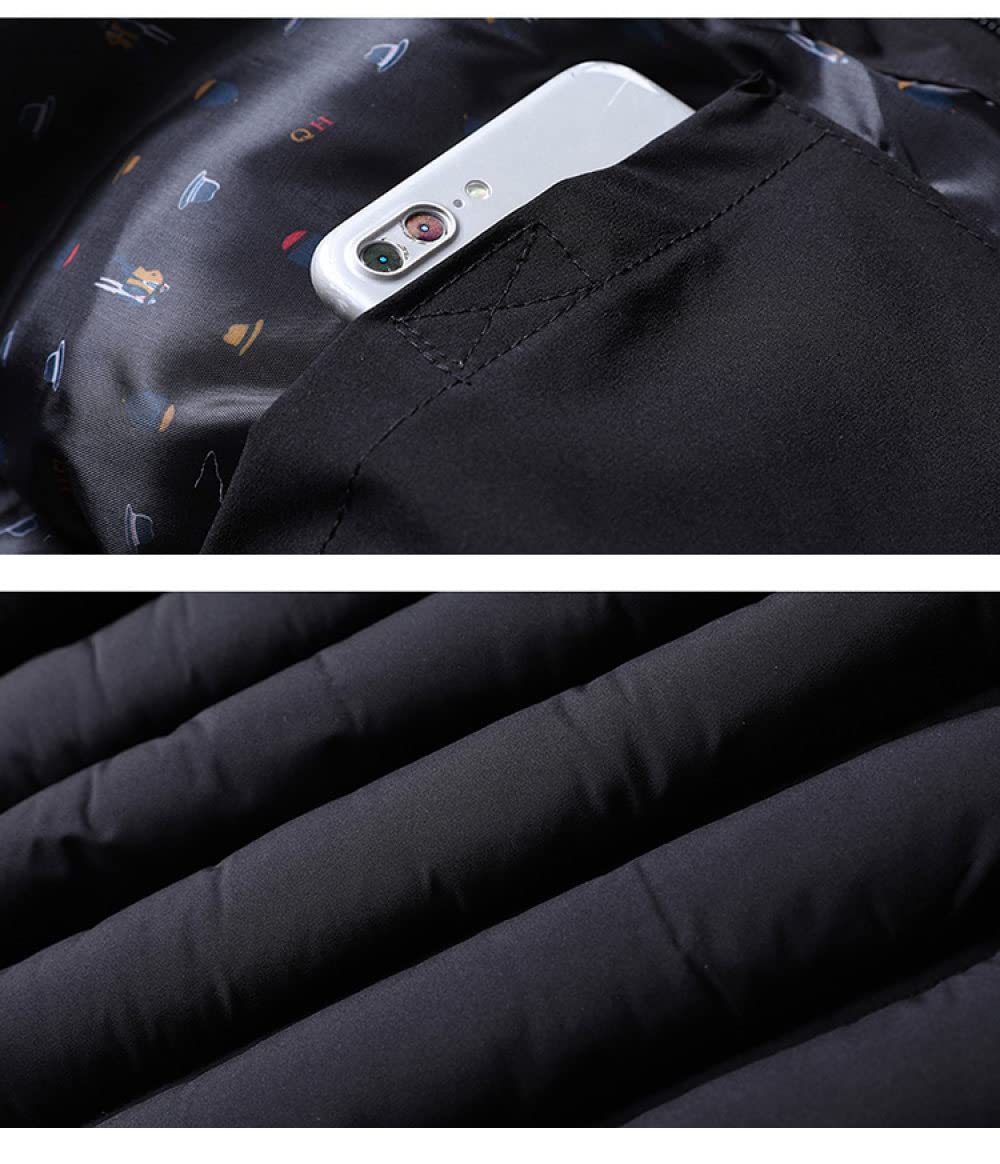 Daunenweste Herren - Herrenjacke In Übergröße, Lässige Ärmellose Weste, Modische Weste Mit Stehkragen, Klassische Blaue Jacke, Winddichte, Warme Winterweste Für Männer, Studenten, Jugendliche,