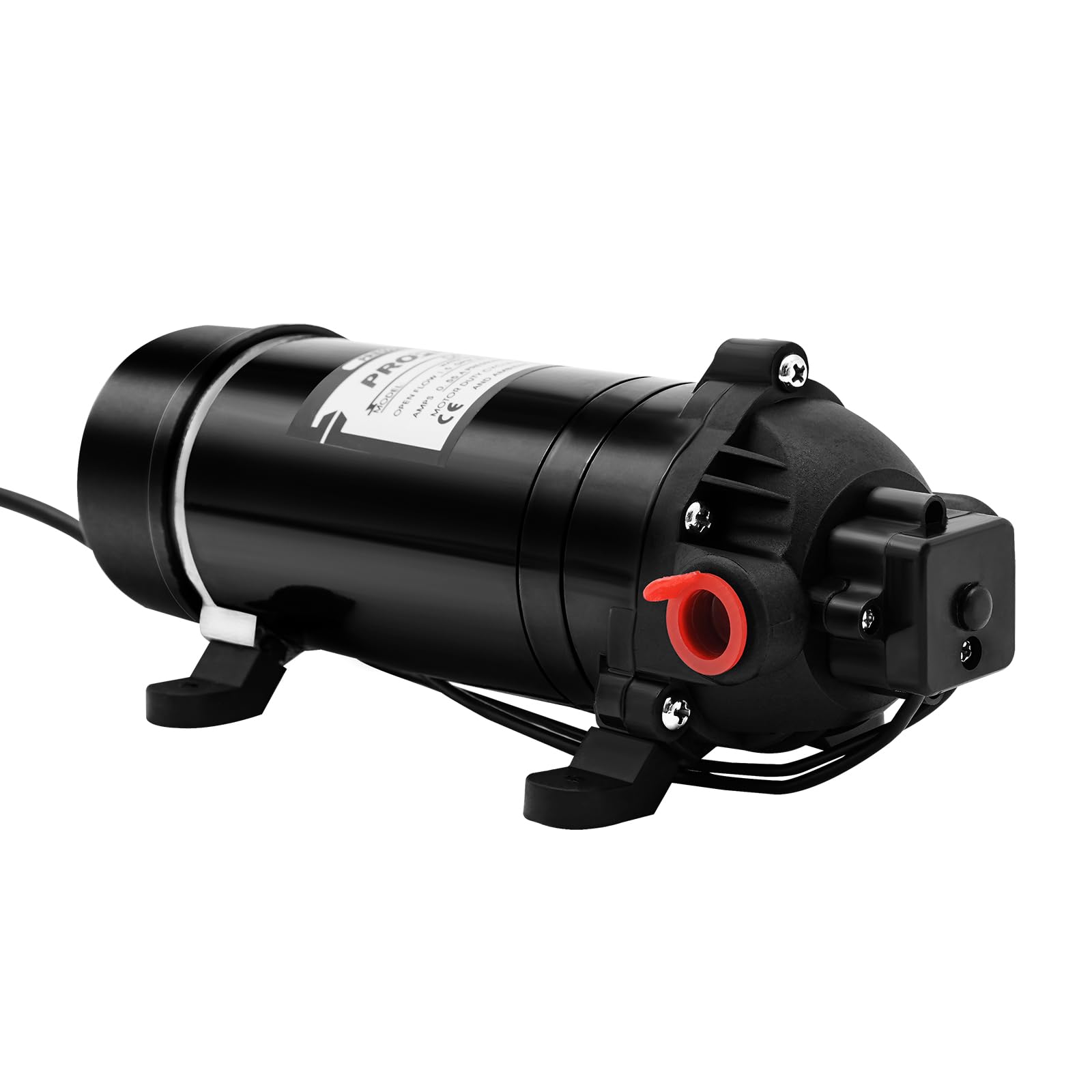 Pompa di aumento della pressione autoadescante, 120 W, silenziosa, 5,1-5,5 l/min, pompa dell'acqua a membrana con protezione da surriscaldamento e protezione da pressione, pompa a pressione da 11 bar