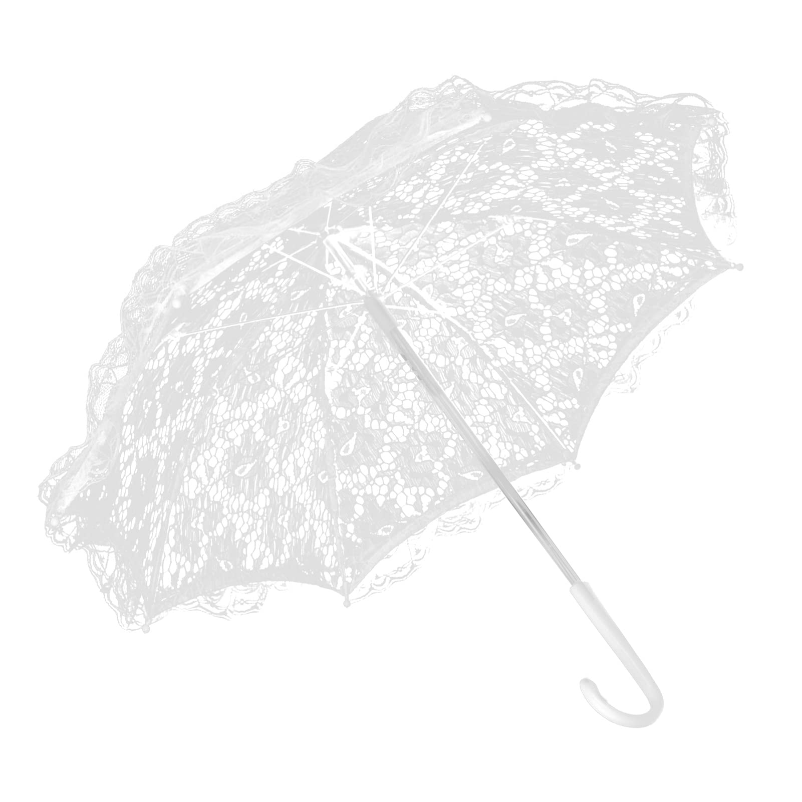 Mini Parasol en Dentelle Parapluie en Dentelle Parapluie Parasol en Dentelle de Mariage Blanc, Parapluies de Fleurs Vintage Fabriqués pour la Photographie Romantique Accessoires de Photo de Mariée Acc