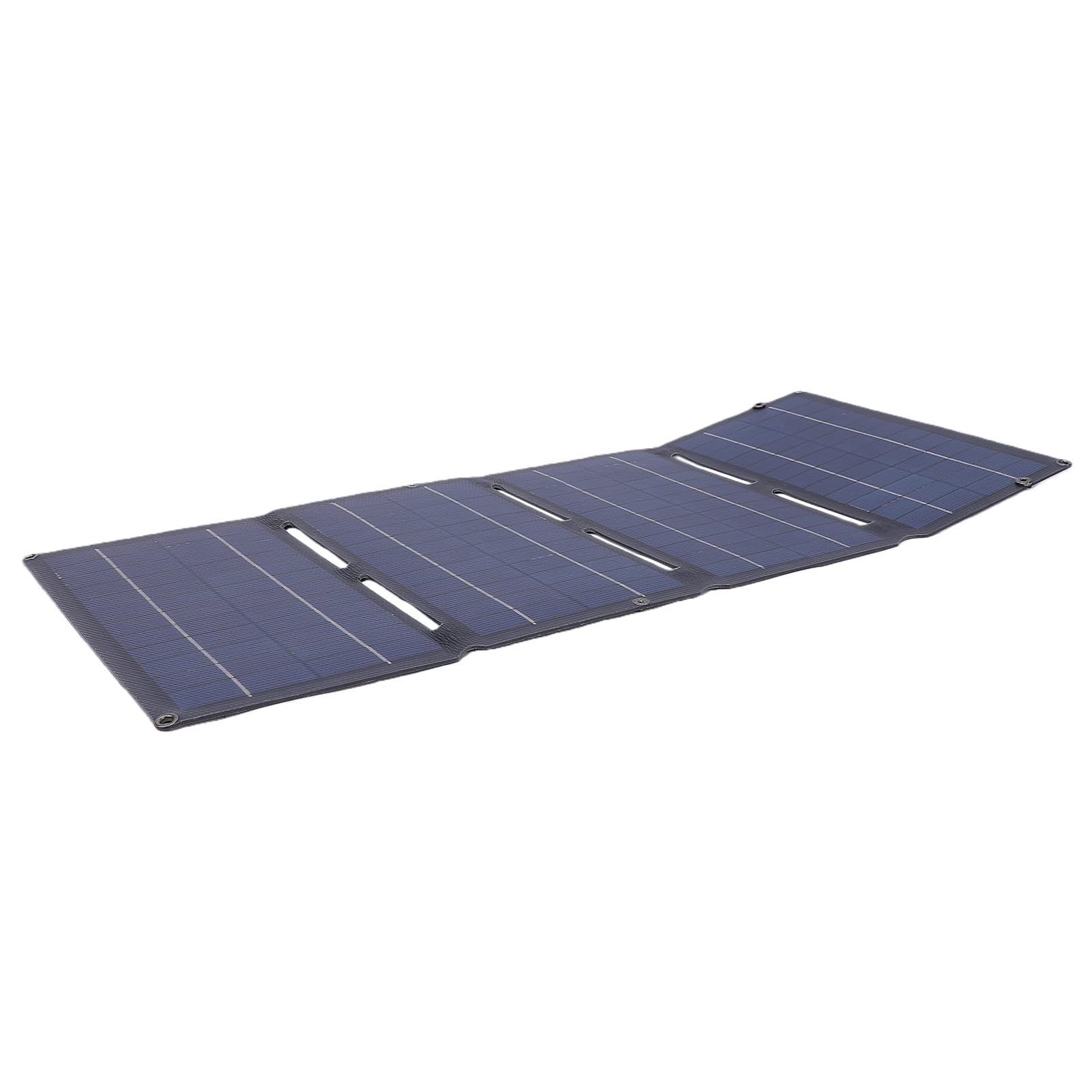 Fockety Panneau Solaire Portable, Panneau Solaire Pliant 12 V 5 V à Rapide 80 W Double Sortie USB Chargeur Solaire Pliable Monocristallin pour Le Camping Pêche en Camping-Car