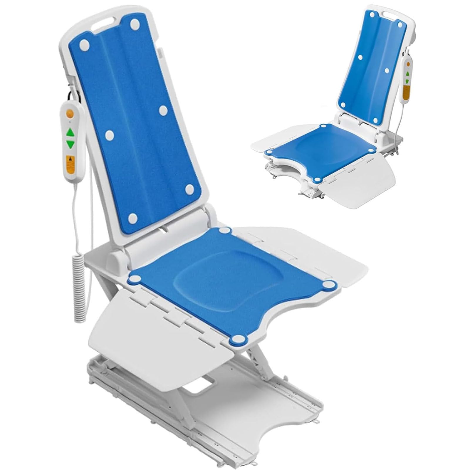 Sollevatore elettrico impermeabile, pieghevole, per anziani e disabili, dispositivo di assistenza per sedia da pavimento, supporta fino a 136 kg, ideale per la cura della casa e il recupero autunnale