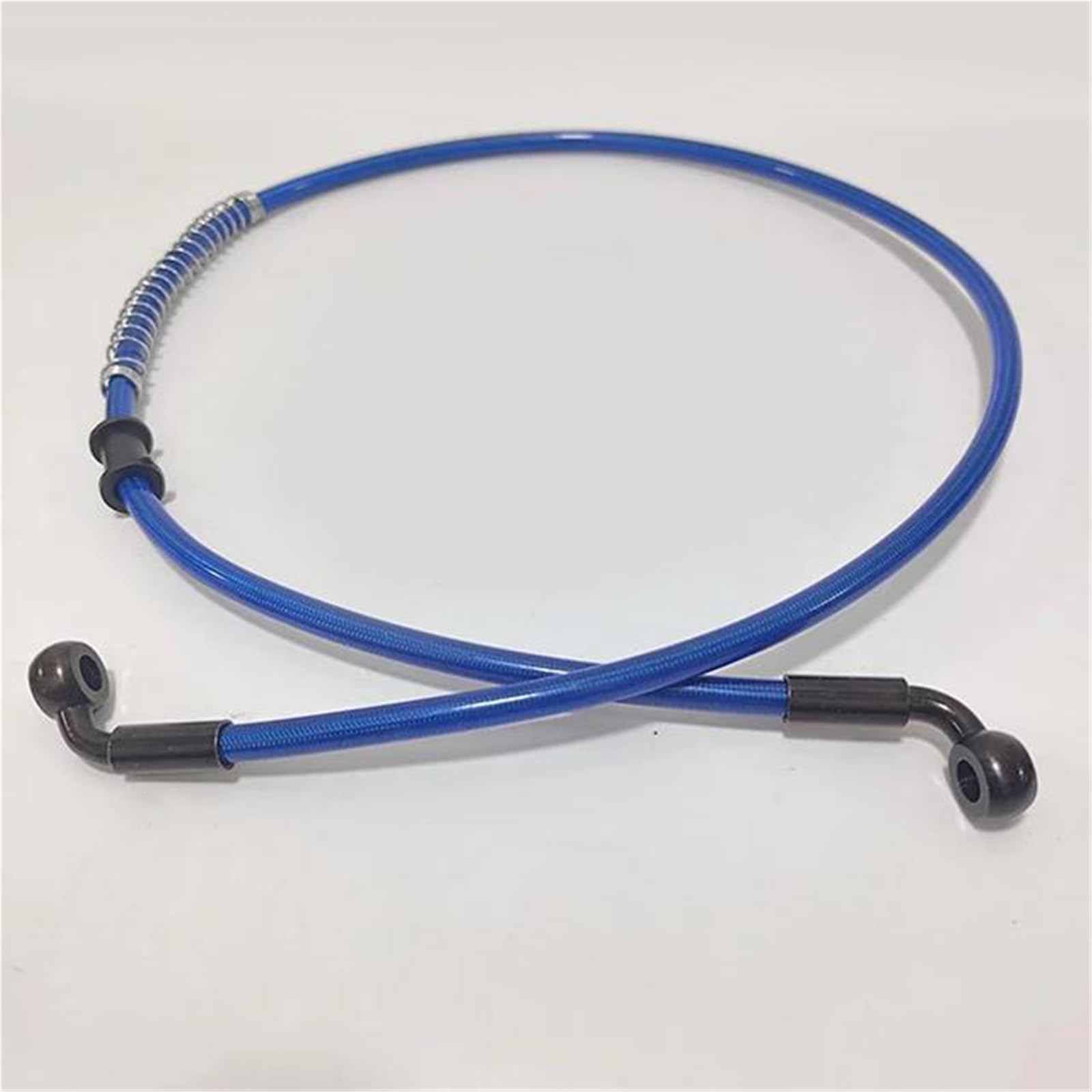Hydraulic Brake Hose Motorcycle Steel Cable Hydraulic Brake Hose 10mm-500mm Dirt Bike Braided Oil Pipe M8 90°-90° Accessories(50cm)