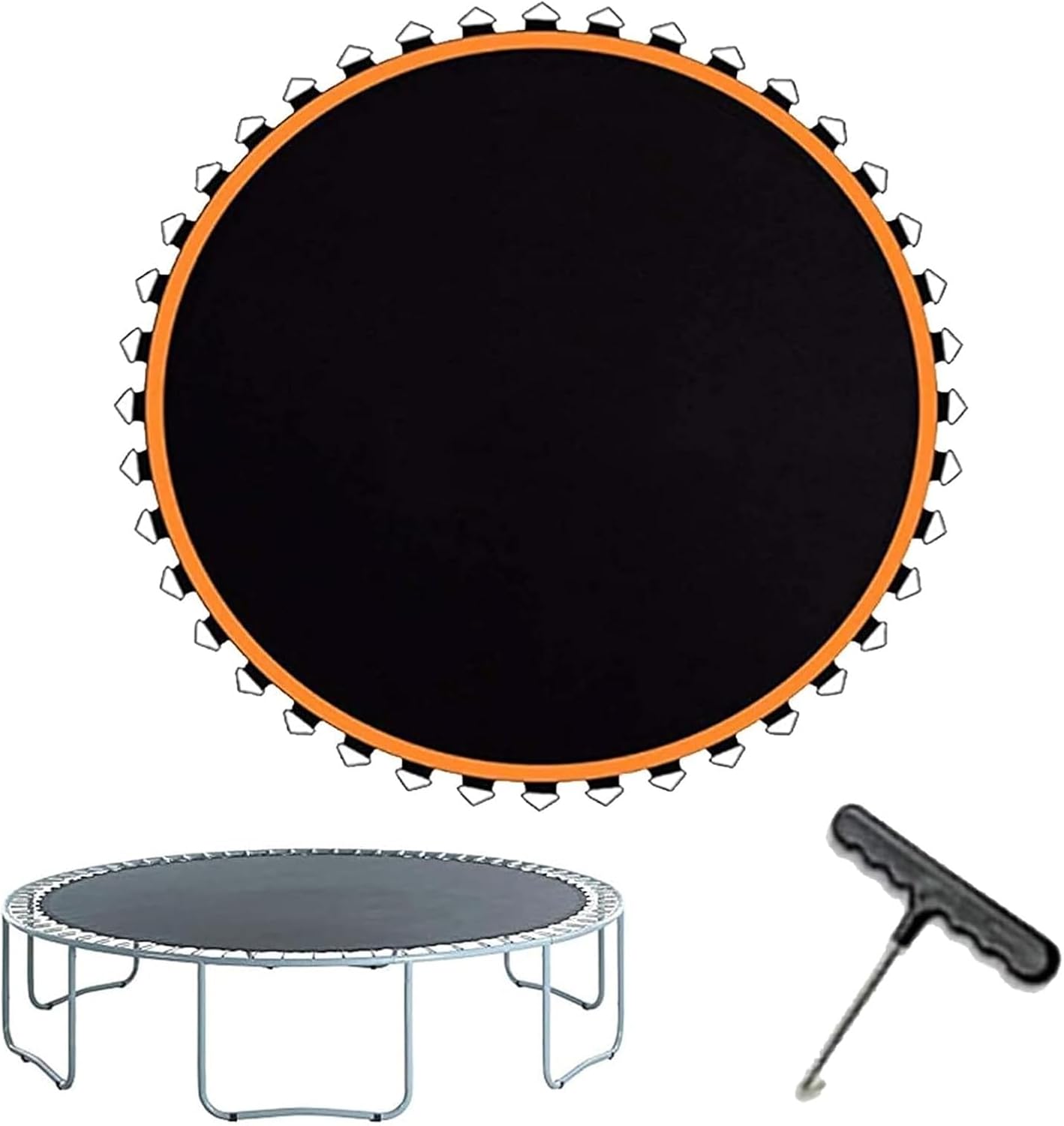 Trampoline Accessories,Jump Mat, Trampoline Spare Parts Trampoline Jumping Mat，Outdoor Round Trampoline Replacement Mattress Mesh