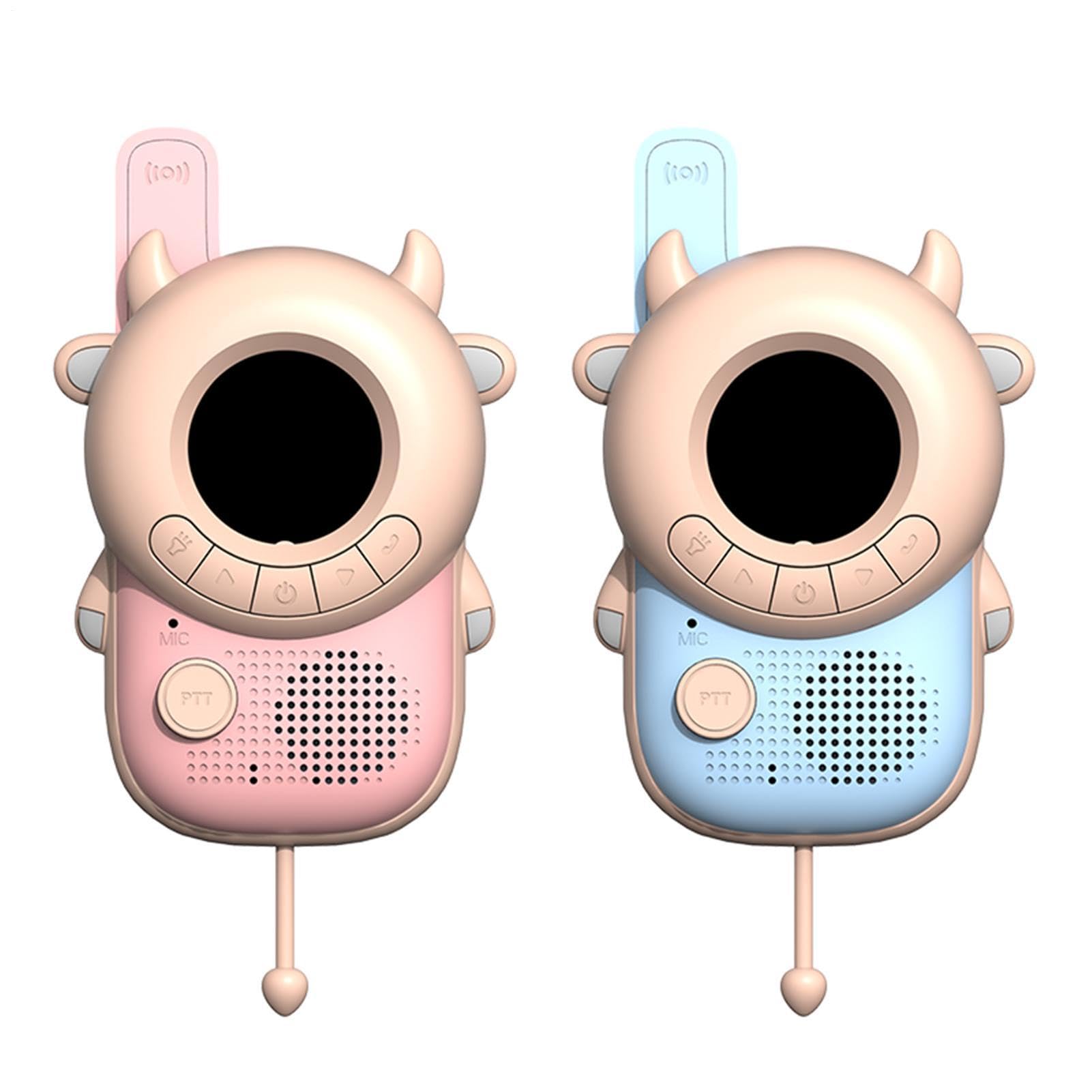 Kinder Walkie-Talkies 2er-Set, große Reichweite, tragbar, LCD-Display, | Camping Walkie-Talkies für Kinder für und Mädchen Outdoor Reisen Garten Urlaub Geburtstag Party