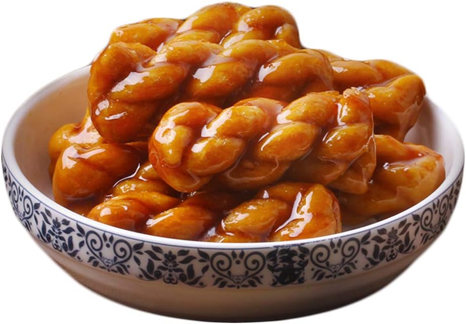 OUYANGHENGZHI Chinese Fried Dough Twists Brown Sugar Flavor Mahua 红糖麻花 150g/5.29oz