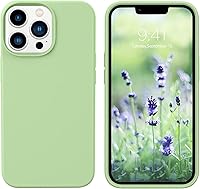 Vista 17 de GUAGUA Compatible con iPhone 13 Pro Max Funda de Silicona Líquida de Gel Suave de Goma Delgada con Forro de Microfibra Textura de Cojín Cubierta