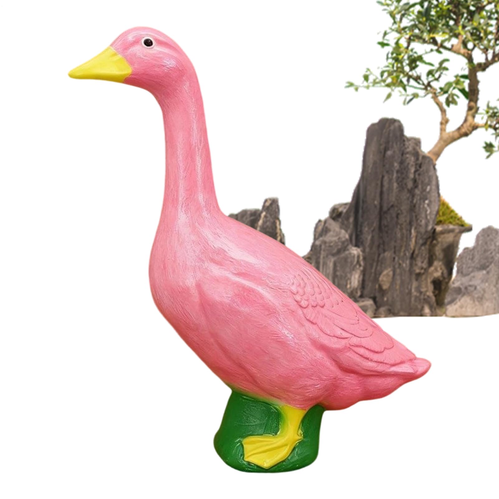 Figurine de canard de jardin peinte à la main décoration étang