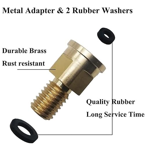 Miniatura 3 de Zeiboat R0557100 Adaptador de manómetro de presión de latón con junta tórica, se adapta a los filtros de cartucho de la serie CSCJ