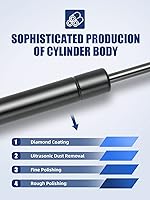 Vista 8 de OTUAYAUTO Soporte de gas de 10 pulgadas, soporte de elevación universal de 100 N/22.5 libras, para tapa de caja de herramientas de camioneta