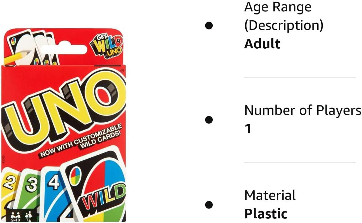 Bulex Mattel UNO: Classic UNO Card Game, Fun Card Game