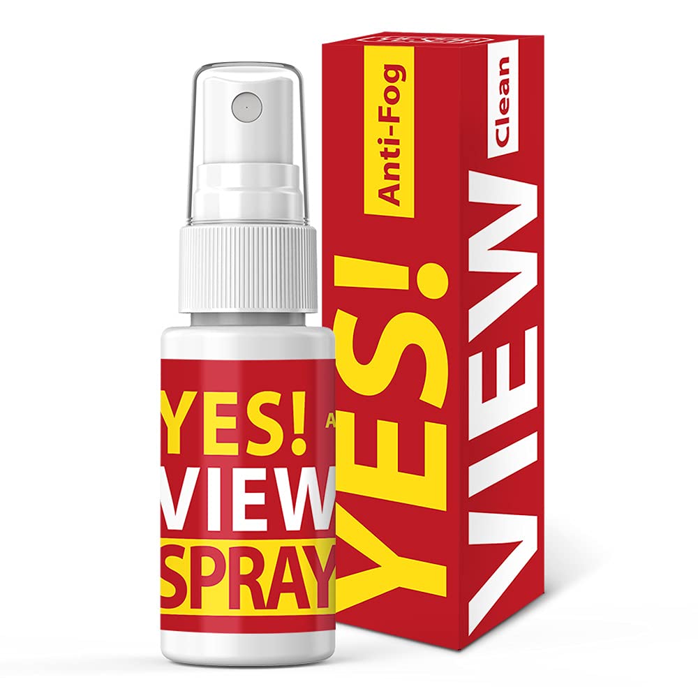 YES2B YESVIEW Anti-Fog Spray - Eye Glasses, Swim Goggles, Eyewear, Mirrors, Window, Car Windshield, Car Side Mirror, Helmet, Prevent Fogging Antifog Defogging, 1 Ounce