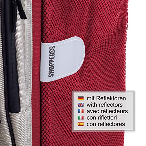 Andersen Shopper Royal Alu klappbar mit Luftreifen Ø 25cm und 62 Liter Tasche Hydro 2.0 mit Kühlfach rot – Bild 5