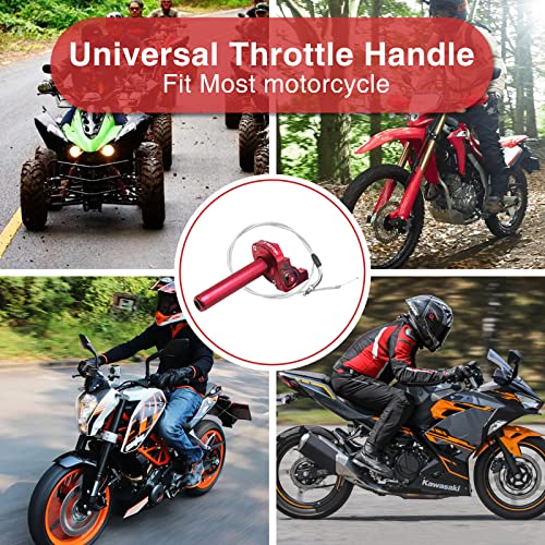 Throttle Grip Motorcycle 22Mm Cnc Aluminum Quick Twister With Throttle Cable Crf50 70 110 Irbis 125 250 Dirt Bike Motorcycle Accessories #TOP4