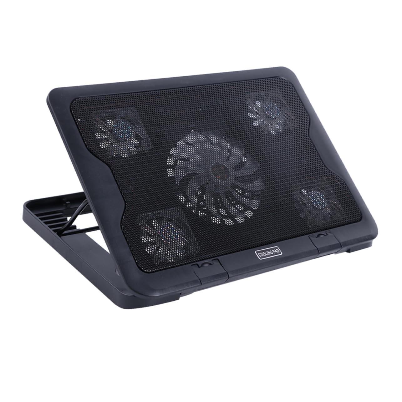 NUOBESTY pad di raffreddamento del computer fan Taccuino più fresco computer portatile regolabile ventola del notebook ventola di raffreddamento del computer raffreddamento per laptop Nero