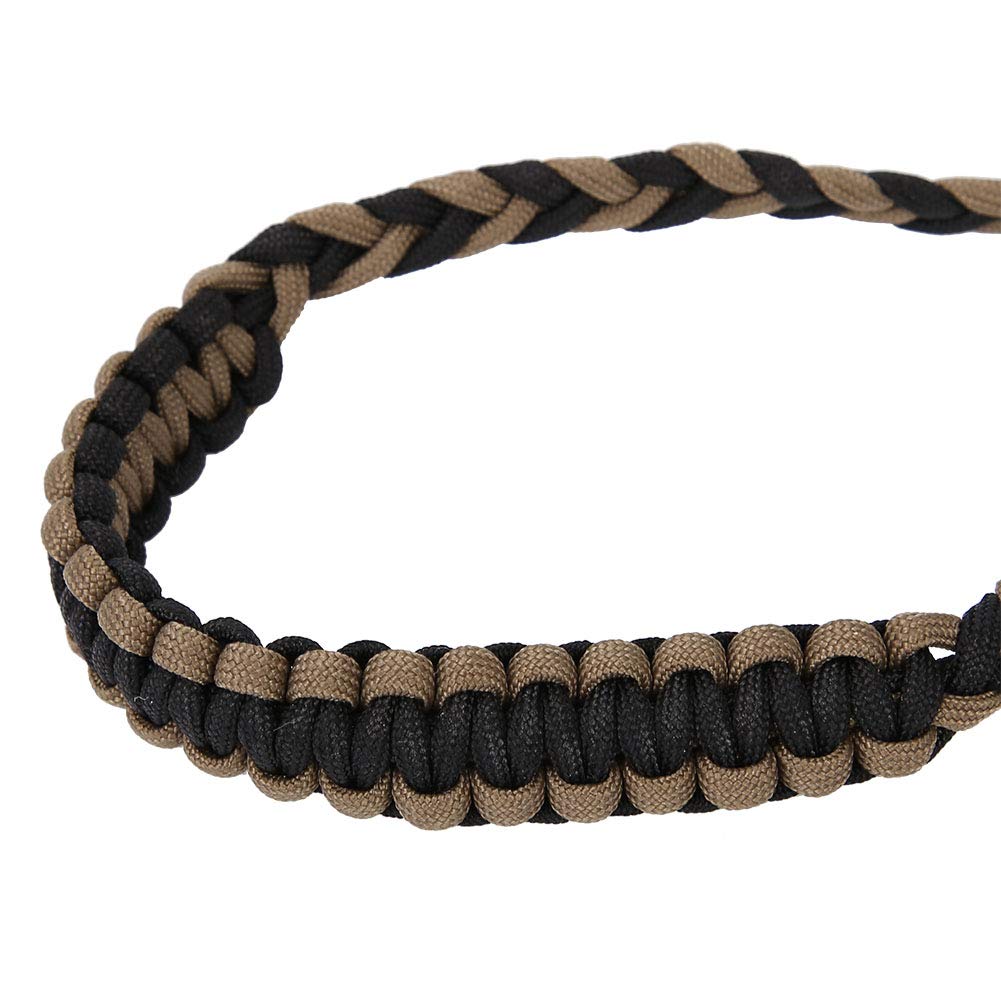 Sangle de Poignet pour Arc de Tir à L'arc, Corde Tressée en Nylon Réglable, Dragonne de Survie Polyvalente pour la Chasse et le Tir, S'adapte au Stabilisateur D'arc à Poulies et à L'arc Classique