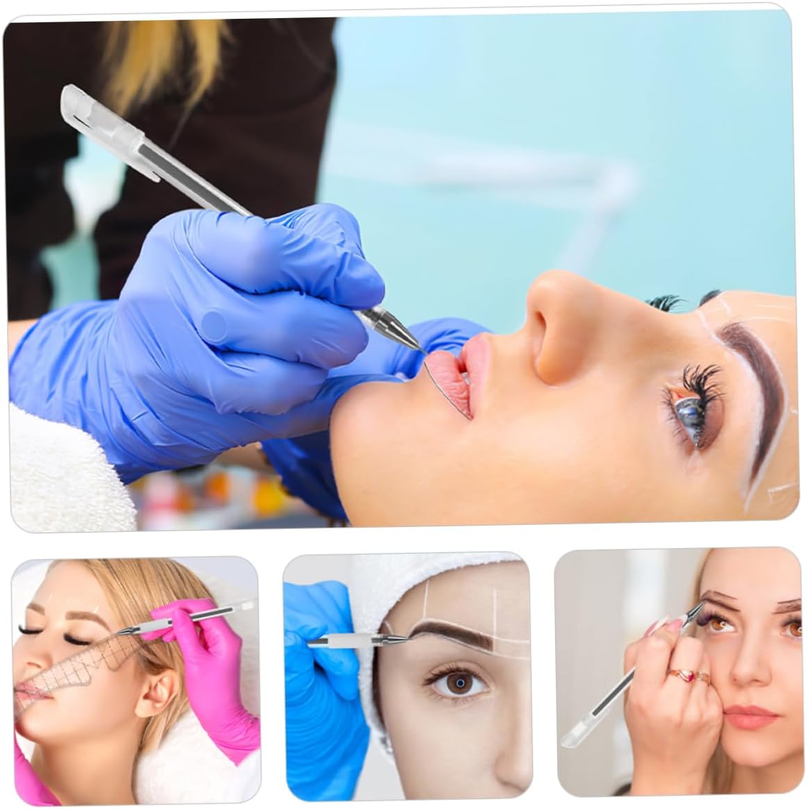 10pcs Position Pens for Eyebrow Mapping Skin Marking Tool Permanent Marking Pen for Professionals and Surgery Practitioners Easy to Use Precision Markers