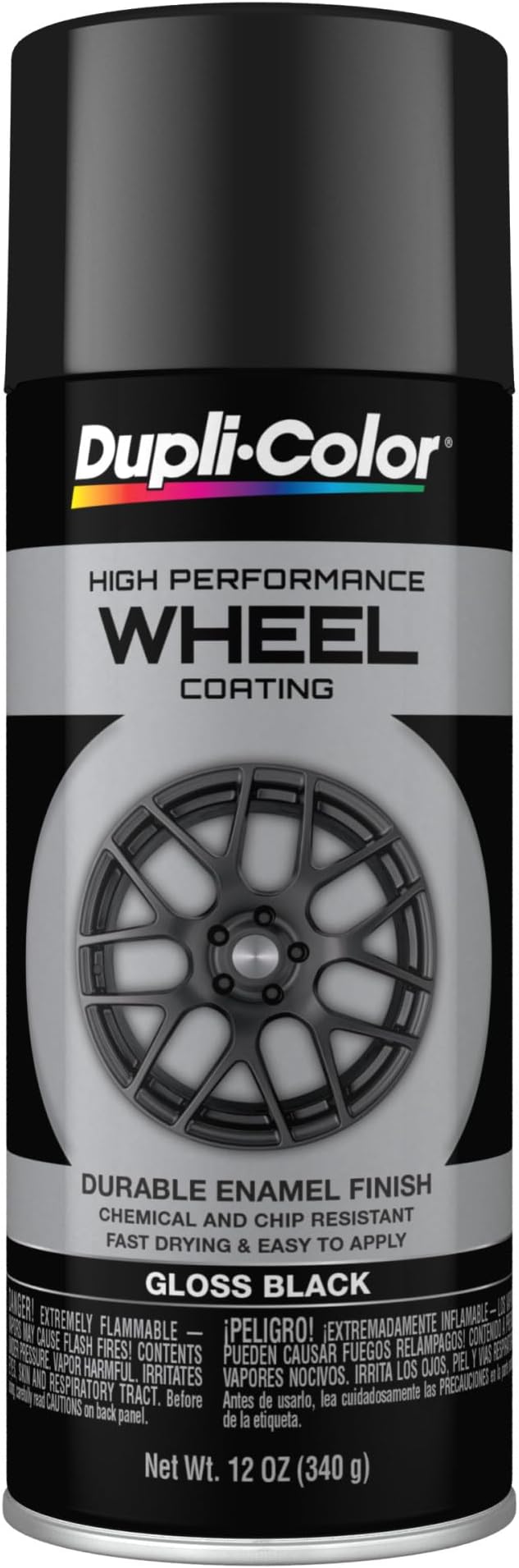 HWP108 High Performance Wheel Paint - Gloss Black - 12 oz Aerosol Can