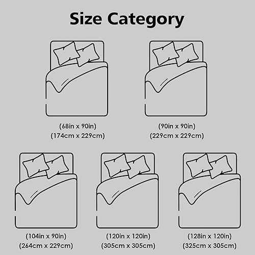 Miniatura 6 de Edredón tamaño King extragrande de color rosa de 120 x 120 pulgadas, alternativa al plumón ligero, para todas las estaciones, 8 pestañas en las