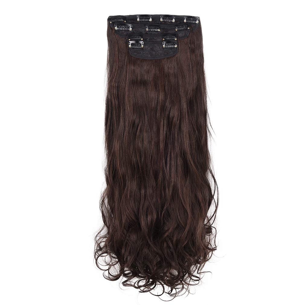 ✨24” CURLY DARK BROWN 280 GRAMS 4 PEICE CLIP INS✨ Accessories | 24 Curly Black Brown 28g 4 Peice Clip Ins Nwt  main image 4
