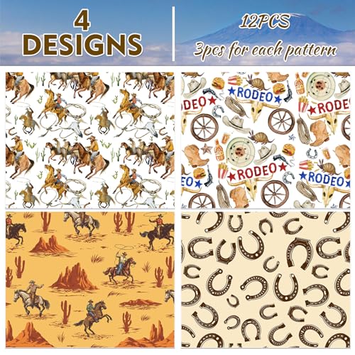 12-Sheets-28-20-Inches-Western-Wrapping-Paper-Watercolor-Cowboy-Wild-West-Desert-Cactus-Rodeo-Gift-Wrap-Paper-for-Birthday-Baby-Shower-Horse-Racing-Party-DIY-Craft 12 Sheets 28 20 Inches Western Wrapping Paper Watercolor Cowboy Wild West Desert Cactus Rodeo Gift Wrap Paper for Birthday Baby Shower Horse Racing Party DIY Craft