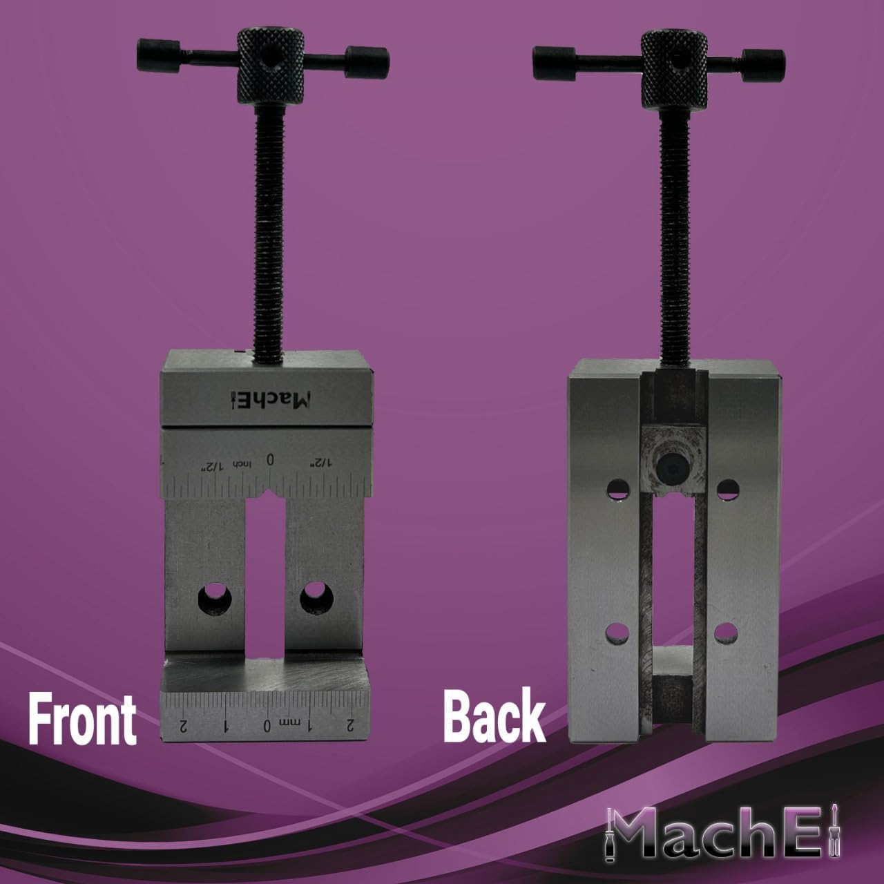 MachEl Mini 2"/50 mm Steel Vice Vise Precision Work Holding for Engineering Machine Tools