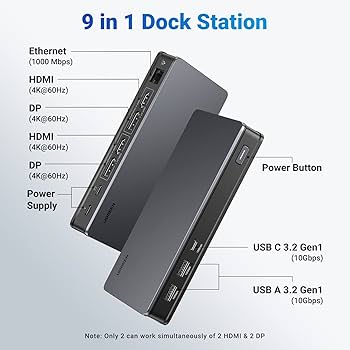 Amazon.com: UGREEN USB C Docking Station, DisplayLink 9-in-1 Amazon.com: UGREEN USB C Docking Station, DisplayLink 9-in-1