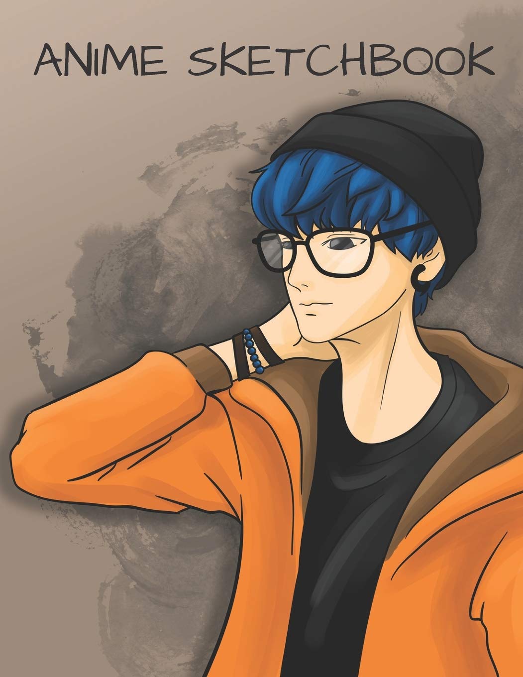 Anime Sketchbook: Anime Teenage Boy Art Manga Sketchbook For All Ages Artists Blank Paper for Drawing Sketching And Doodling