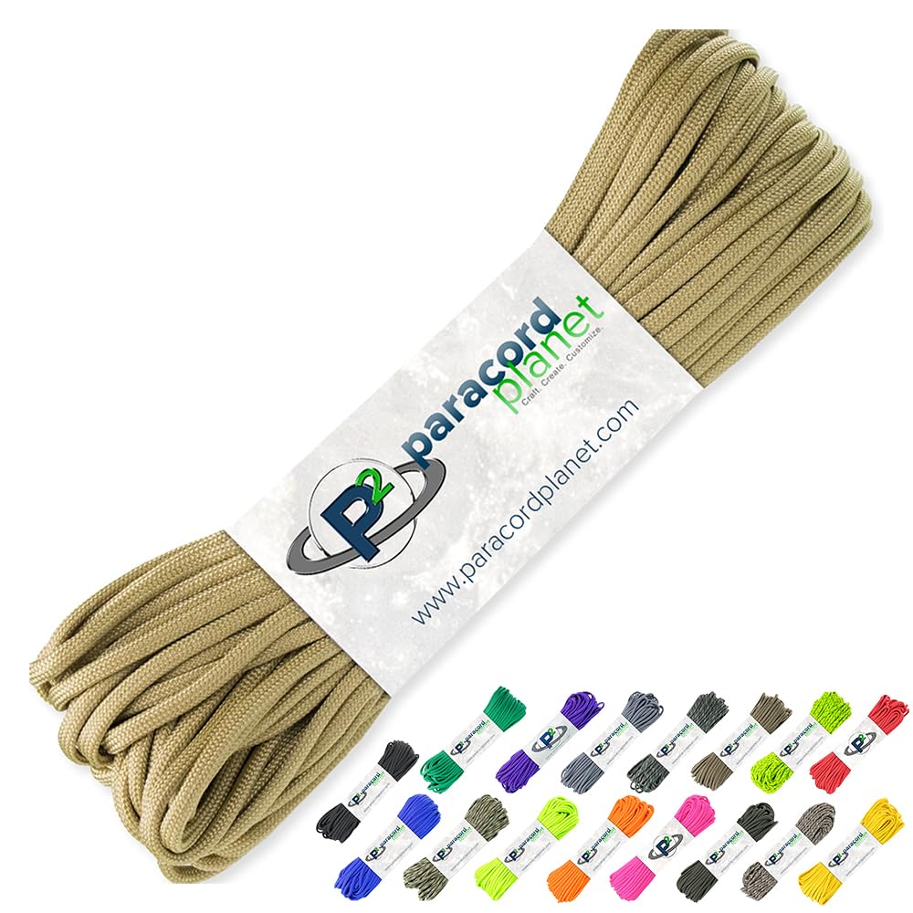Paracord Planet 100' Hanks Parachute 550 sznurek typu III 7 sznur Paracord Top 40 najpopularniejszych kolorów