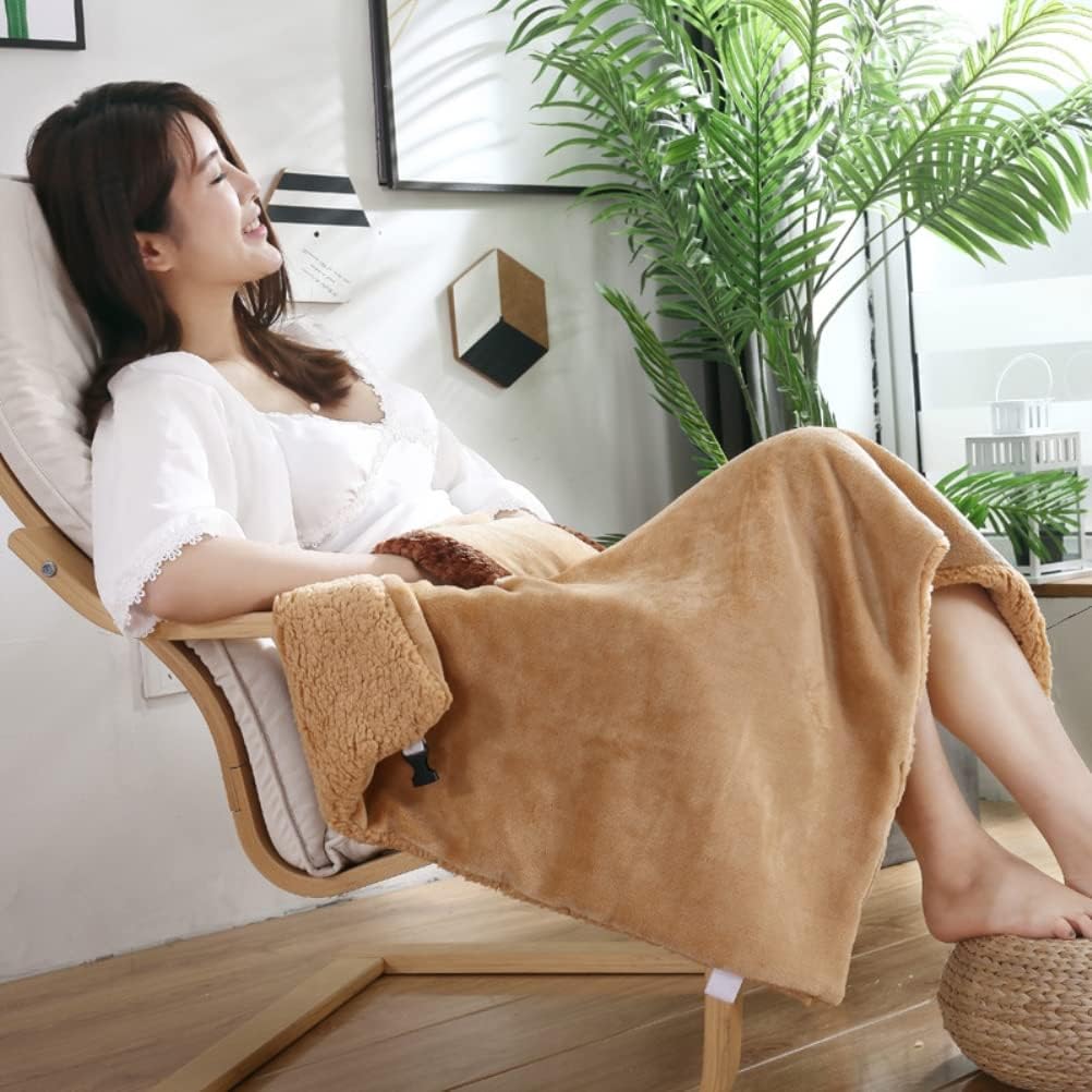 Plush Heated Blanket Soft Heated Blanket Throw Student Heating Blanket Cute Heating Blanket Portable Heating Blanket Popular Heated Blanket For Winter Office Sofa Room Using
