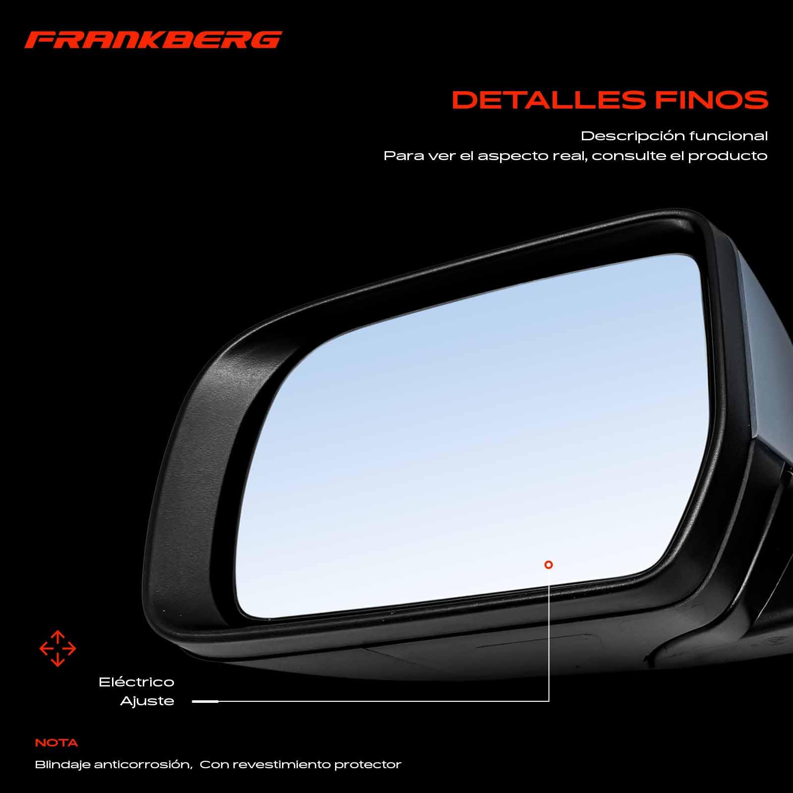 Frankberg Espejo exterior eléctrico izquierdo de 3 Polos 51000065161