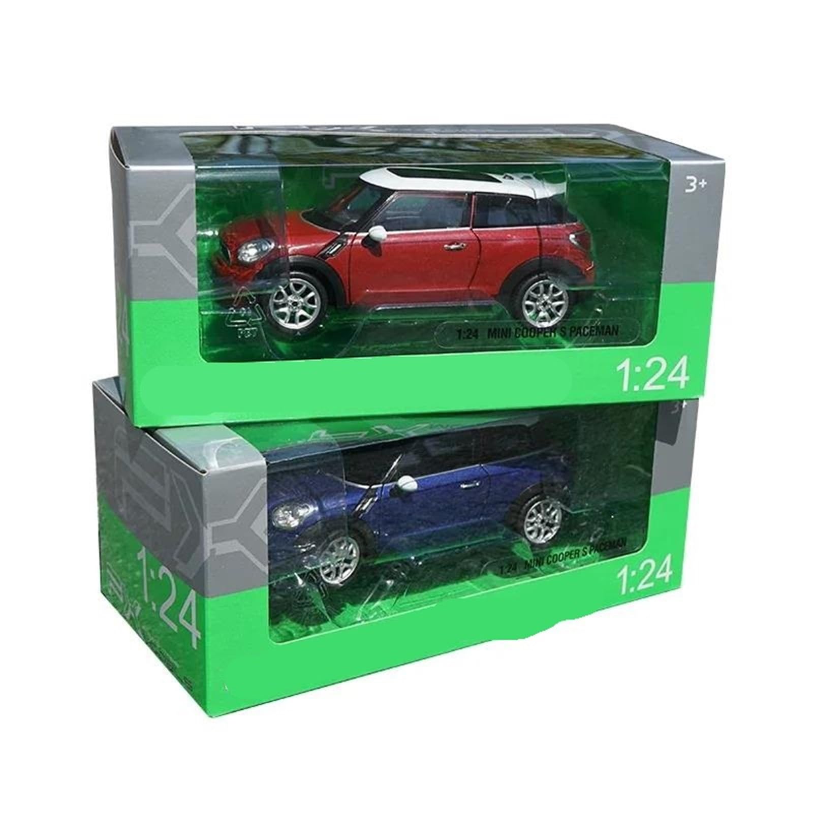 Metallo Scala Replica 1 24 Modello Di Auto D'epoca In Lega Pressofusa In Metallo Macchinina Giocattolo Per Collezione Decorazioni Artigianali Hobby Veicoli Giochi Set(Blu)