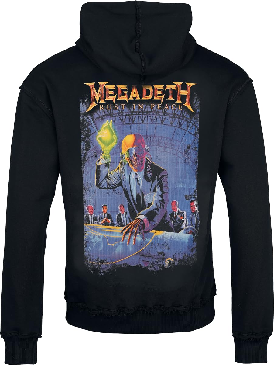 Megadeth Logo Männer Kapuzenpullover schwarz/blau Band-Merch, Bands