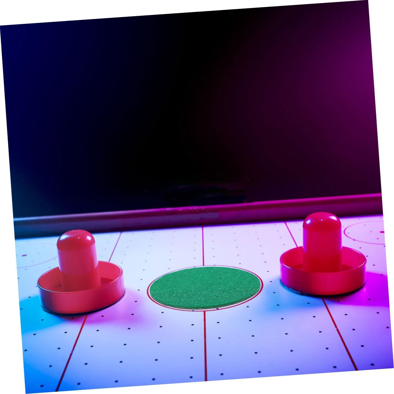 BESPORTBLE Green Self Adhesive Air Hockey Paddles Replacement Pads for Enhanced Striking Power Easy Application for