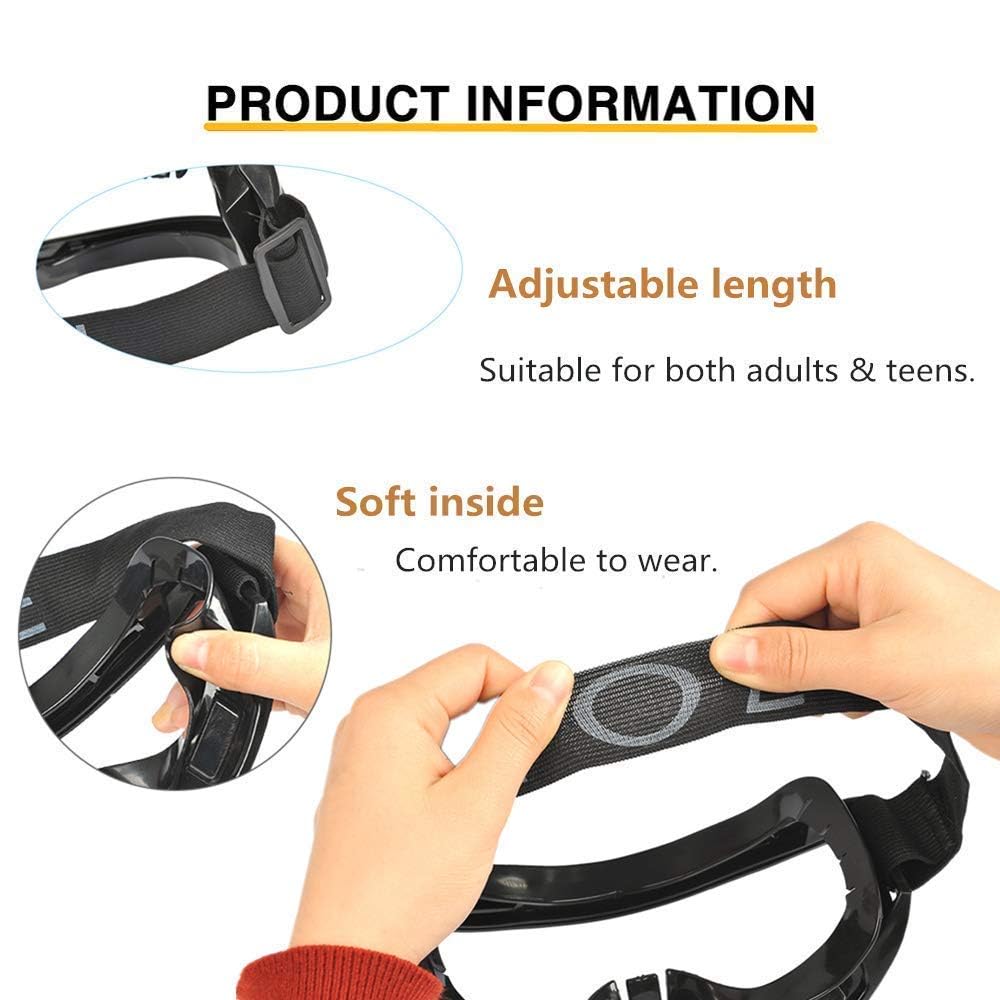 HEJISUN Safety Goggles – Anti-Fog & Scratch-Resistant Eye Protection for Work, Cycling, and Laboratory Use | Splash-Proof, UV Protection, and Durable (PACK OF 1) - Image 7 thumbnail