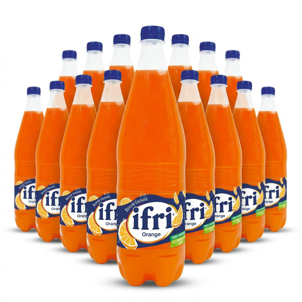 Ifri Orange Boisson Gazeuse Lot de 18 x 1,25 L