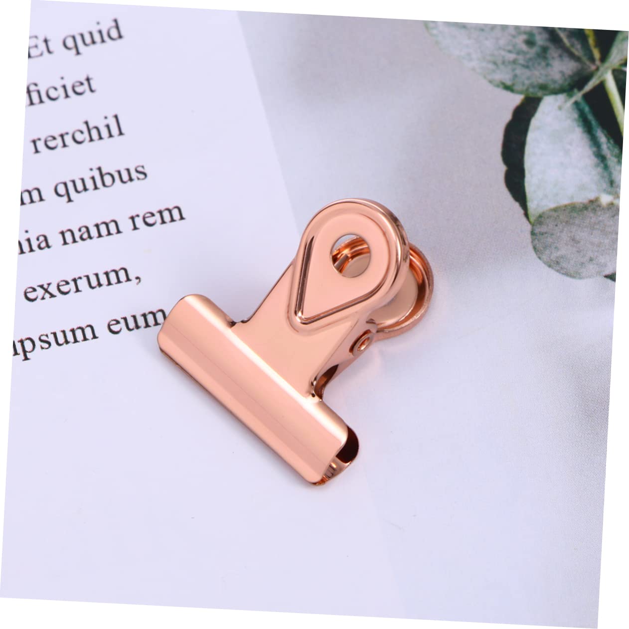 Lurrose 30pezzi Clip Metallo Con Molla Binder Clips e Fermagli Per Carta Rame Per Organizzazione e Creatività Ufficio e Casa