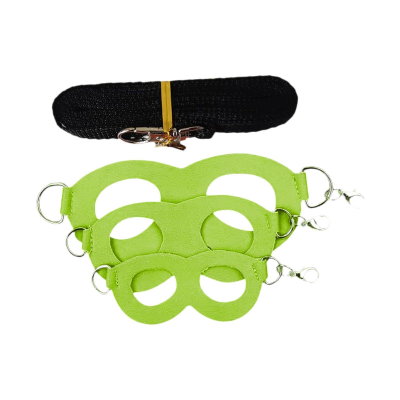 Juego de 3 Arneses Y Correas para Petauros del Azúcar, Chaleco de Entrenamiento para Dragones Barbudos Y Mascotas Pequeñas, Verde — view 7