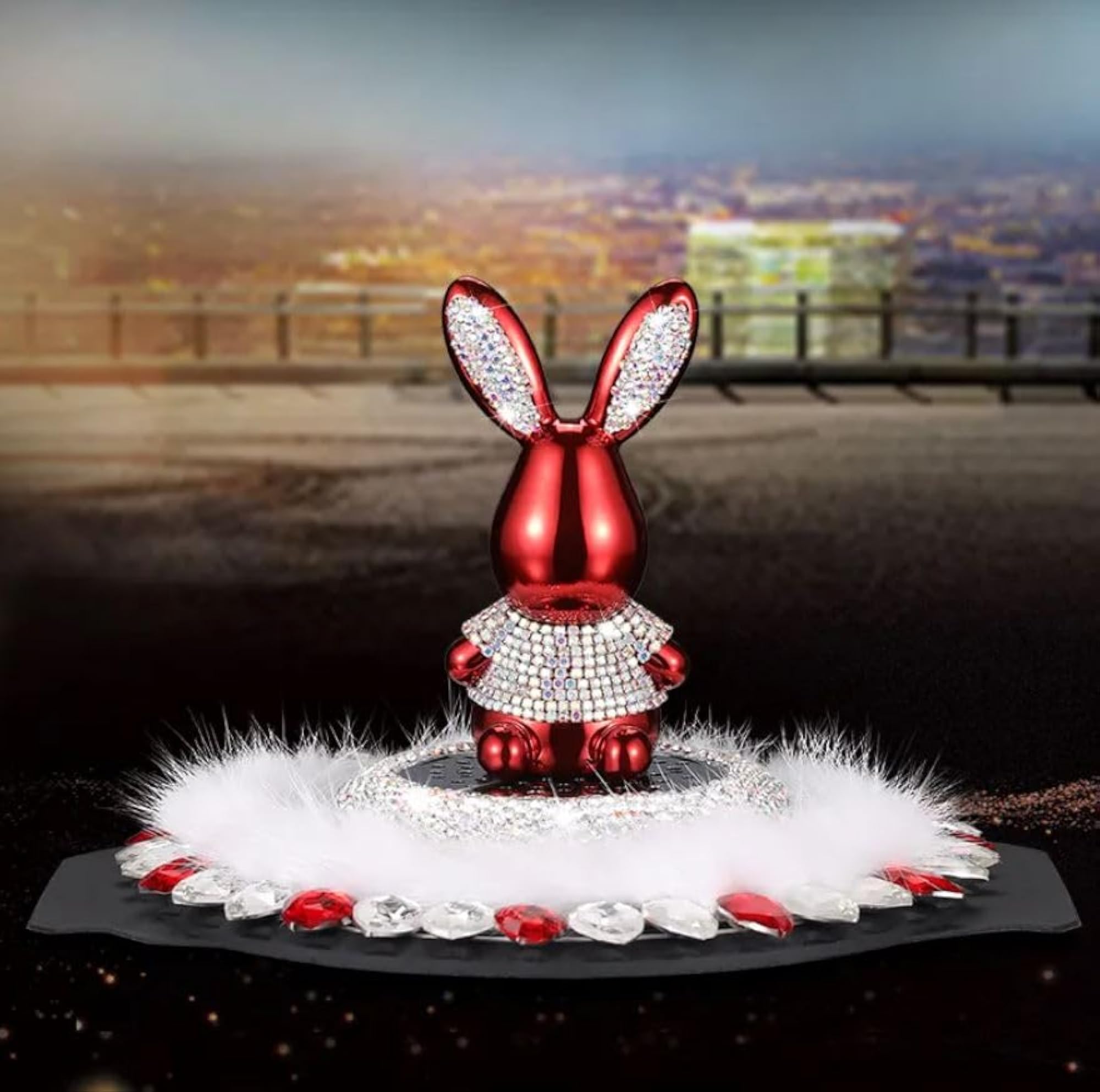 Crystal Car Interior Decoration Rabbit Doll Ornaments