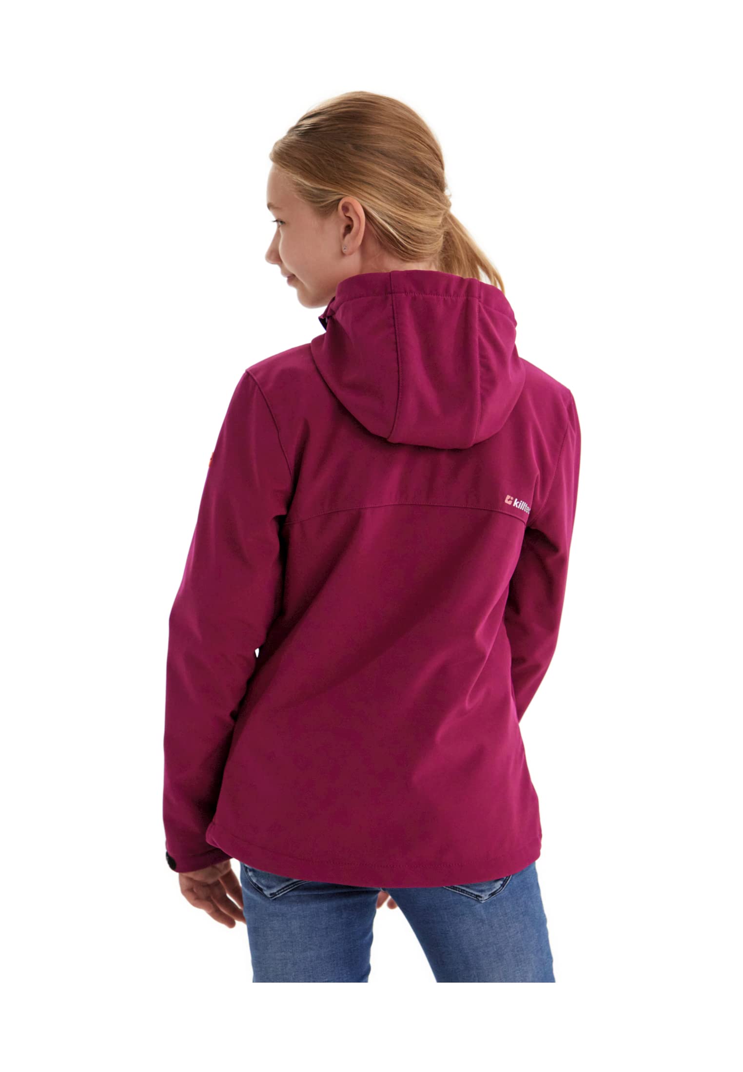 Killtec Mädchen Soft Shell Jacke mit Kapuze wasserabweisend