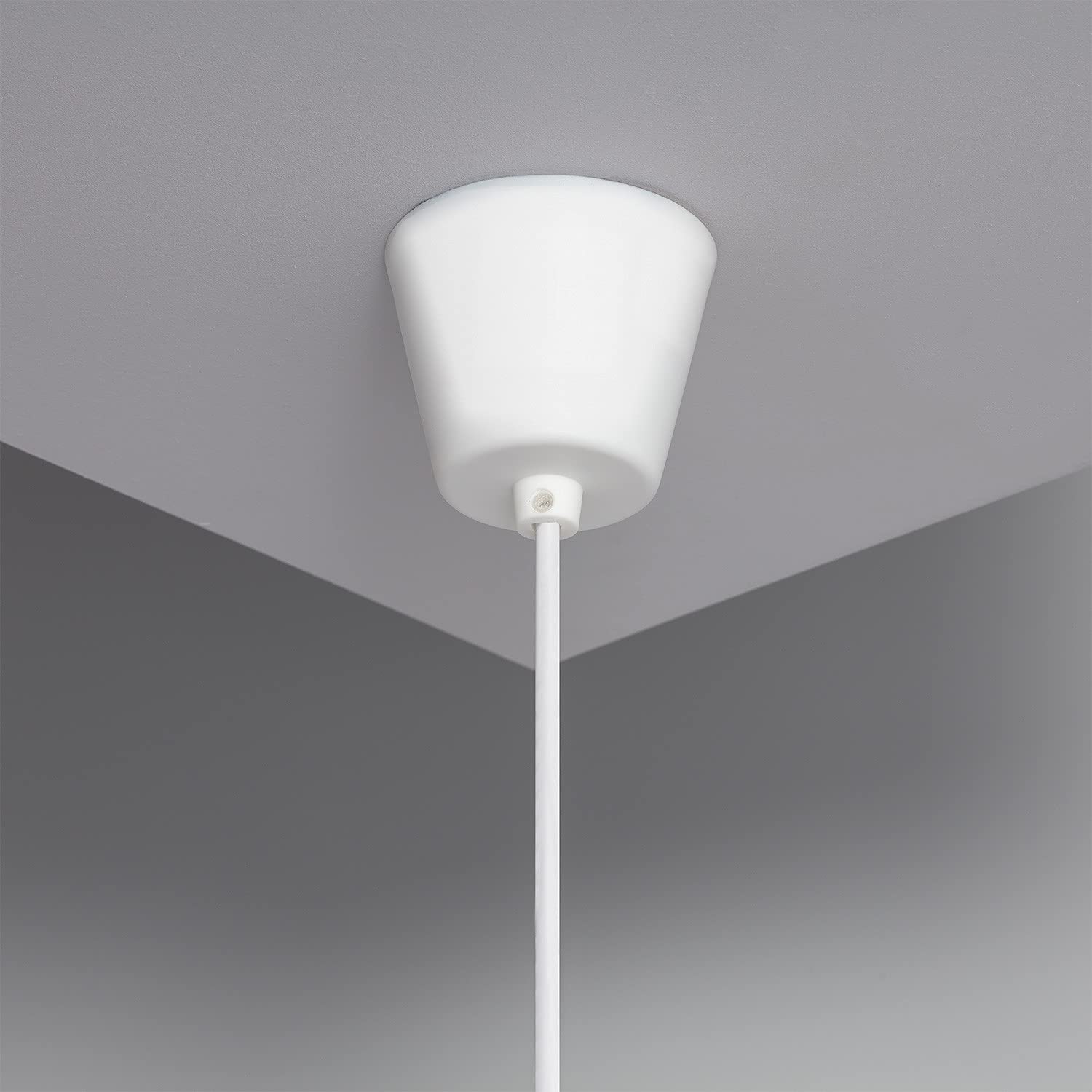 LEDKIA LIGHTING - Lámpara Colgante Neka | Diseño Natural y Elegante | Compatible con Bombilla E27 | Altura Ajustable | Uso Interior | IP20; Natural; Papel Trenzado
