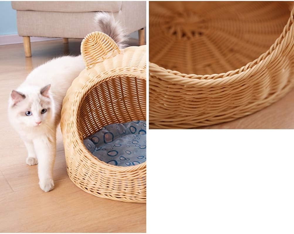 正規品 キャットハウス 箱型 ねこハウス 猫用ベッド ちぐら 猫の家 ペットベッド 猫 ペットハウス かご バスケット おしゃれ シンプル ネコグッズ 天然素材 遊び Fucoa Cl