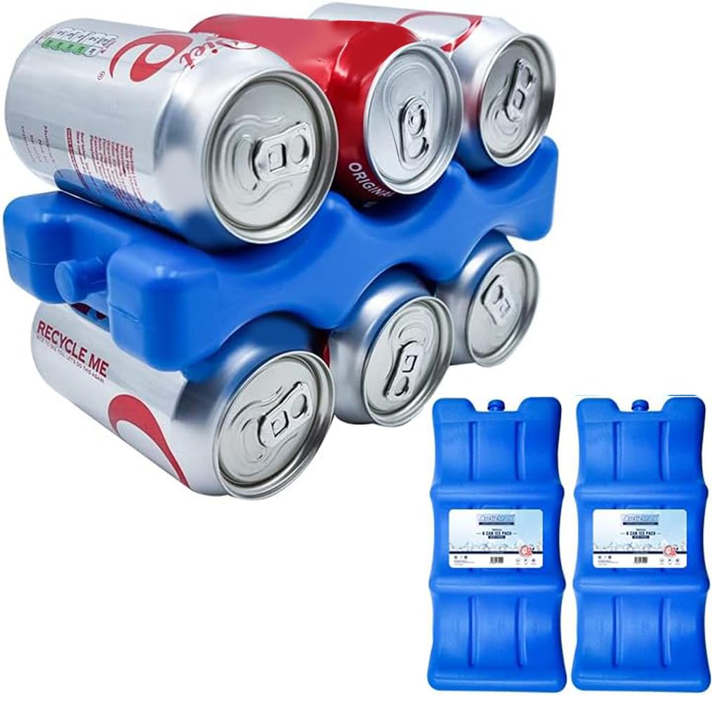 6 CAN ICE PACK Pack of 2-580ml – Coolant that Simply Stays Frozen for Longer – 12+ Hrs Chilled - BEVERAGES Served CHILLED