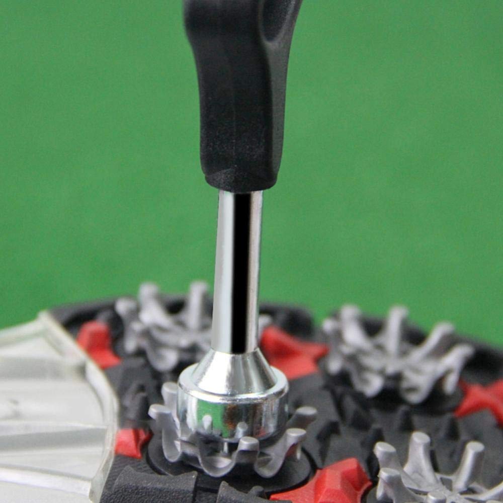 Llave de pinchos para zapatos de golf de acero inoxidable Tacos Golf