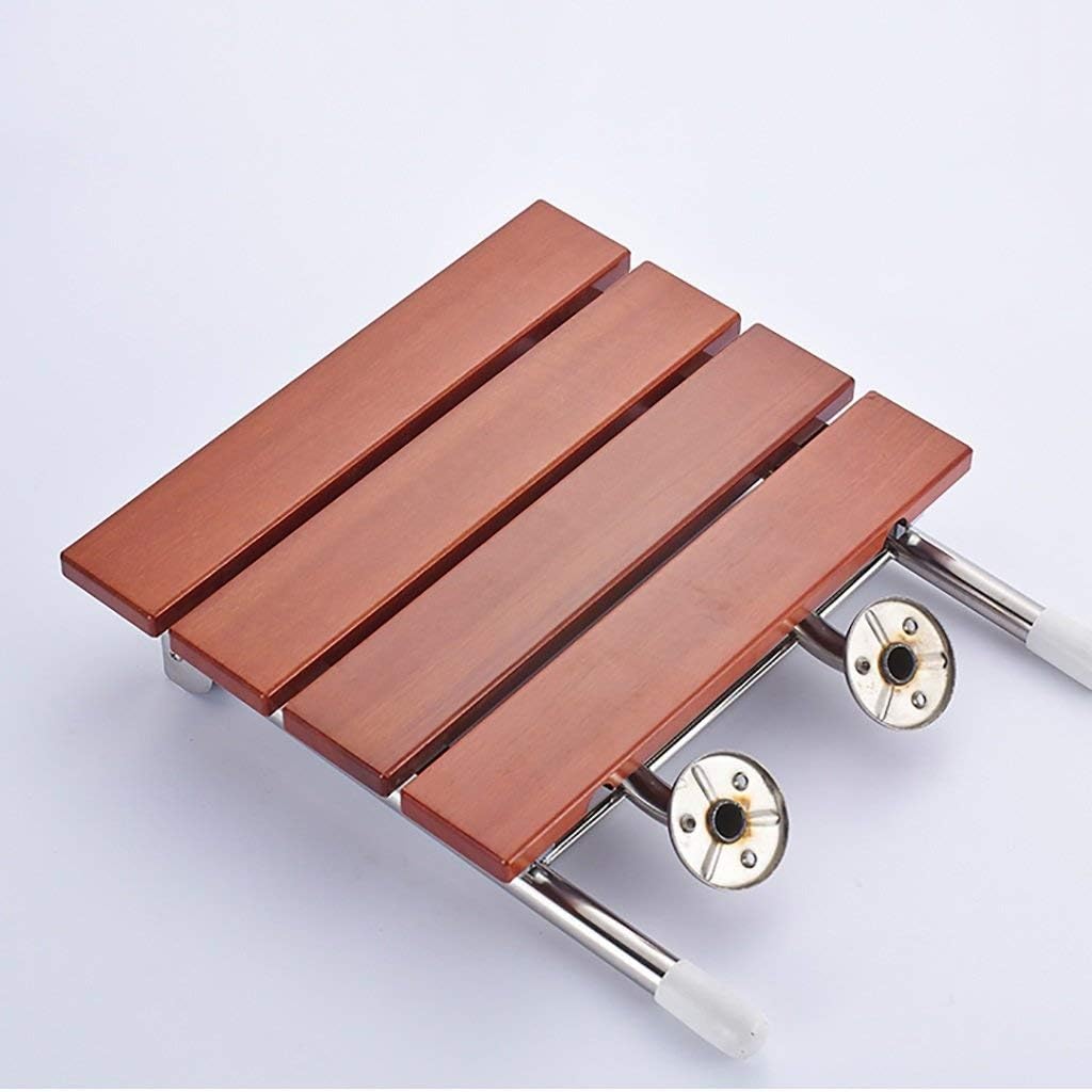 Bath Stools,Bathroom Shower Stool Folding Shower Wall Bench Disabled Seat Dressing Stool Bathroom Handrail Wall-Mounted Bath Stool Solid Stool