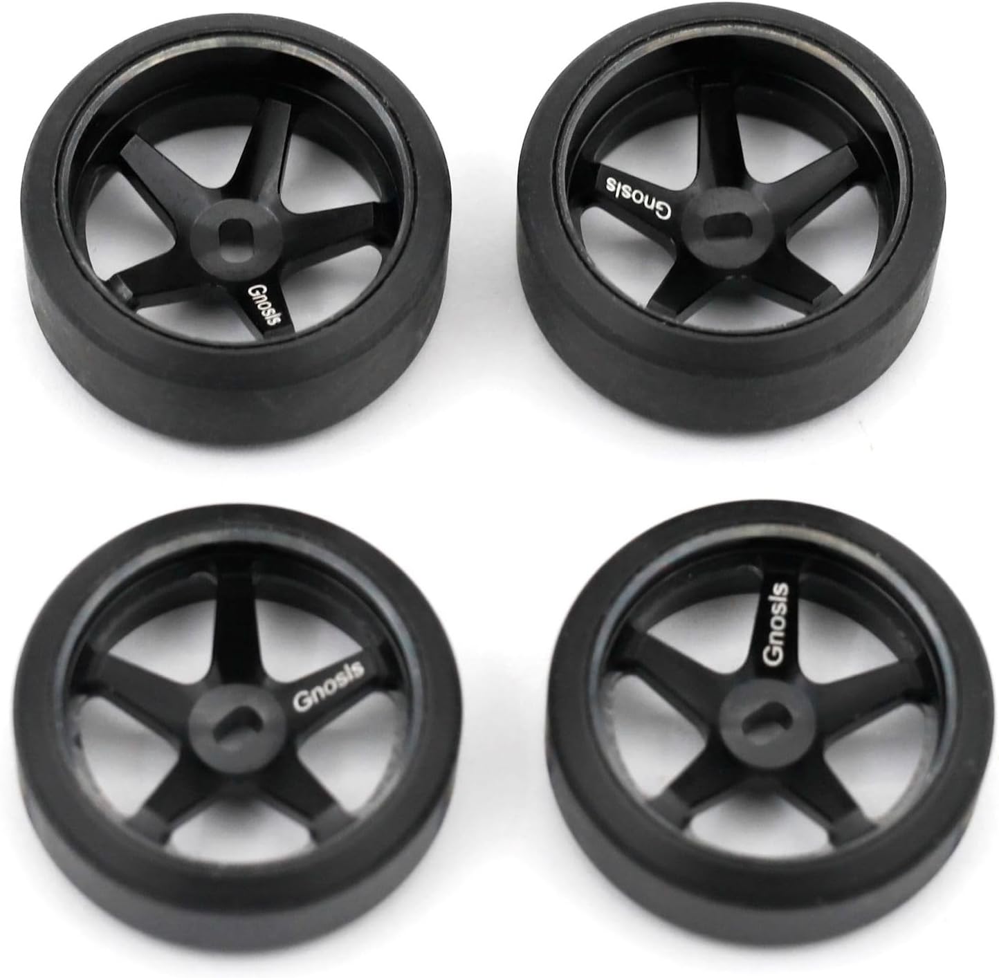 4PCS Metal Wheel Hub Rim Tires RC Upgraded Parts for WLtoys 1/28 K969 MINI-Z AWD AMZ MINI-Q AMR GLA DRZ MINI-D IW04M Drift RC Car (Offset 2.5 Silver)